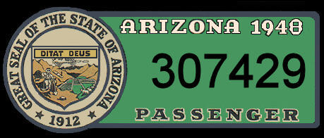 (image for) 1948 Arizona Registration/inspection sticker